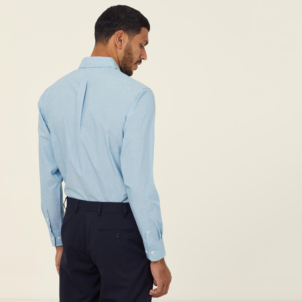 Poly Cotton End On End Long Sleeve Shirt