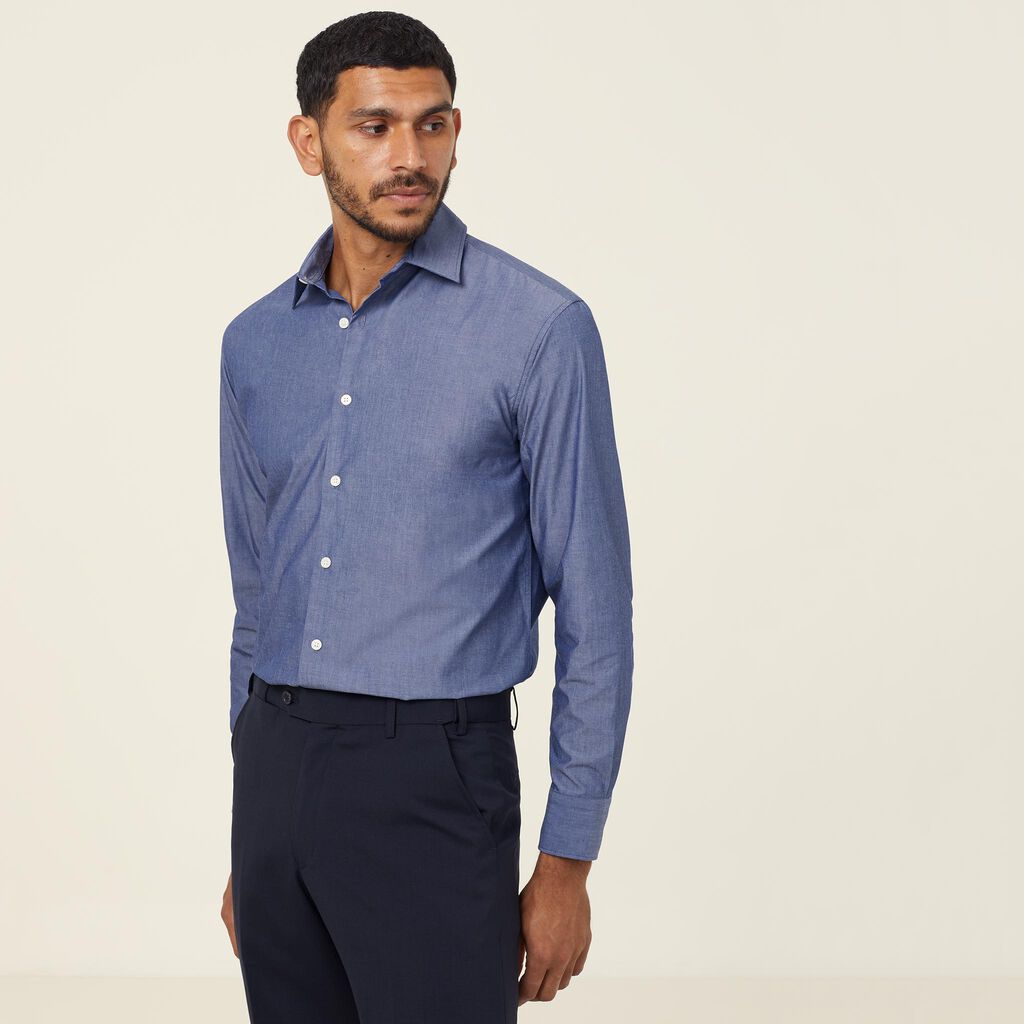 Long Sleeve Chambray Shirt