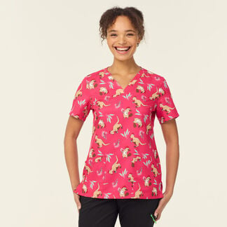 Native Festive Scrub Top