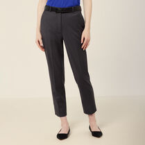 Wool Blend Twill Secret Waist Slim Leg Pant