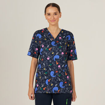 Under The Sea Scrub Top