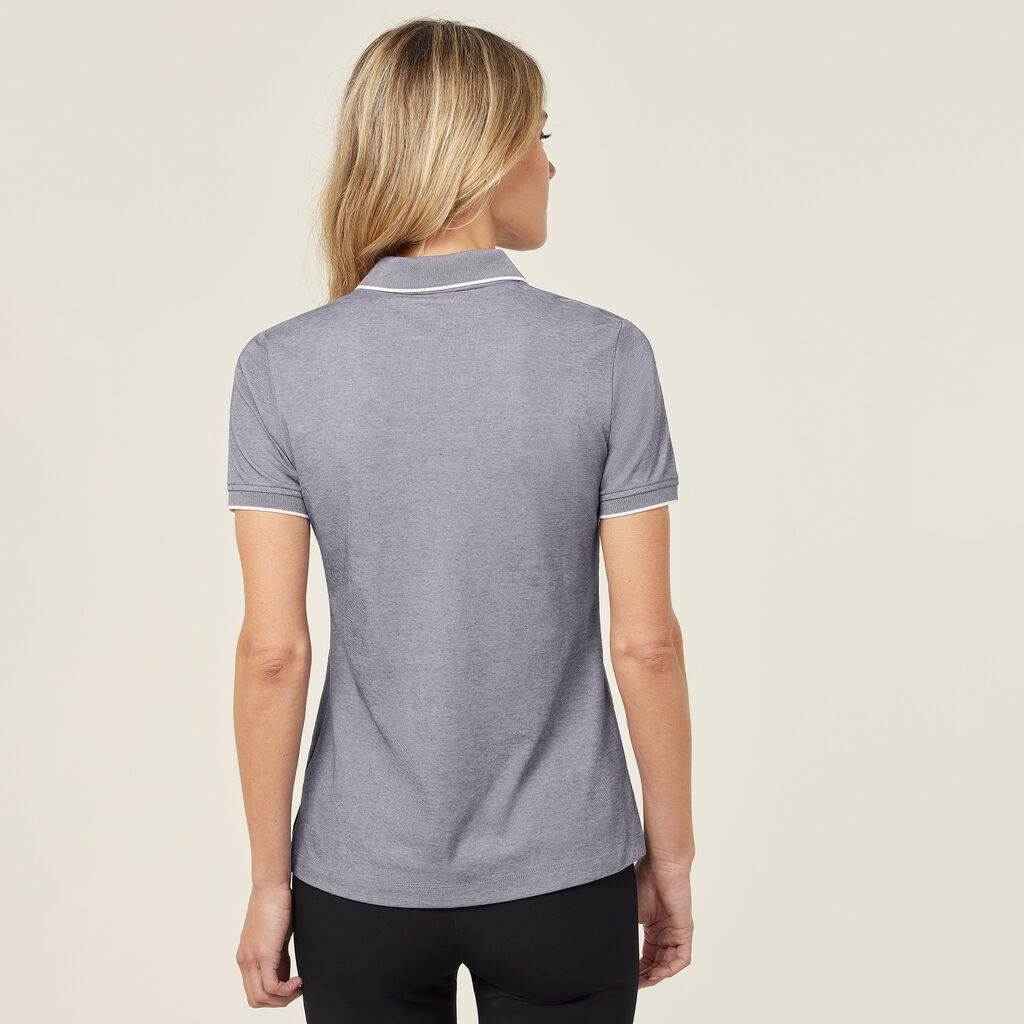 Textured Cotton Poly Short Sleeve Polo