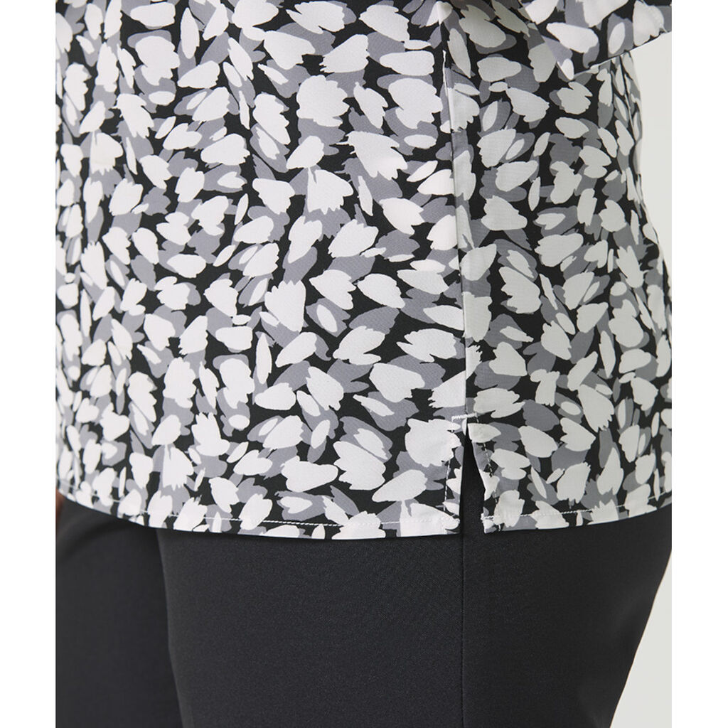 Antibacterial Petal Print 3/4 Sleeve Top