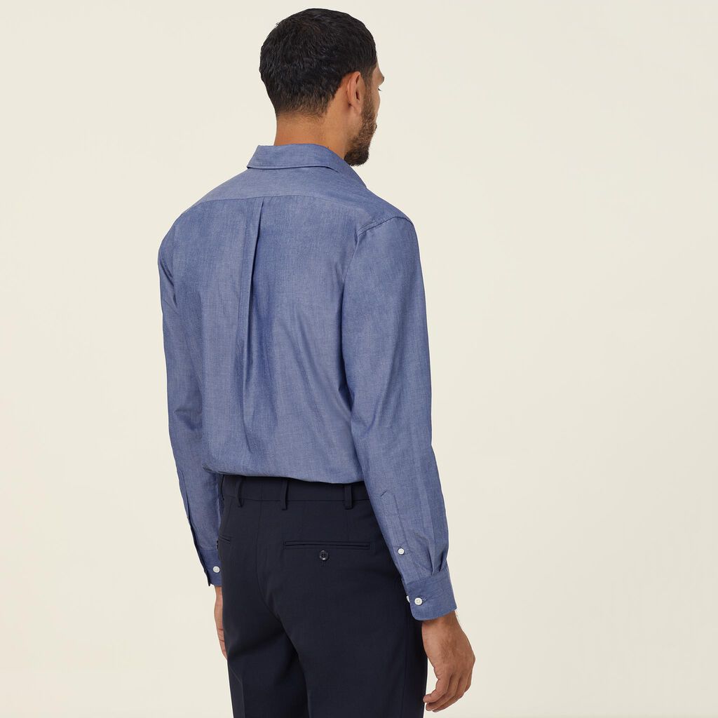 Long Sleeve Chambray Shirt