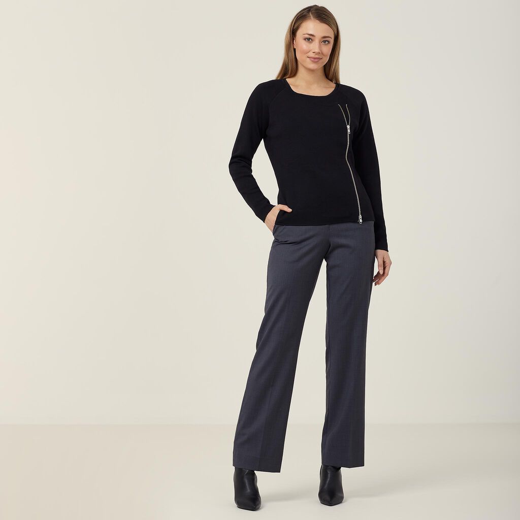 Angled Zip Cardigan