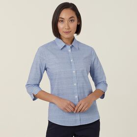 Avignon Abstract Print Stretch 3/4 Sleeve Shirt