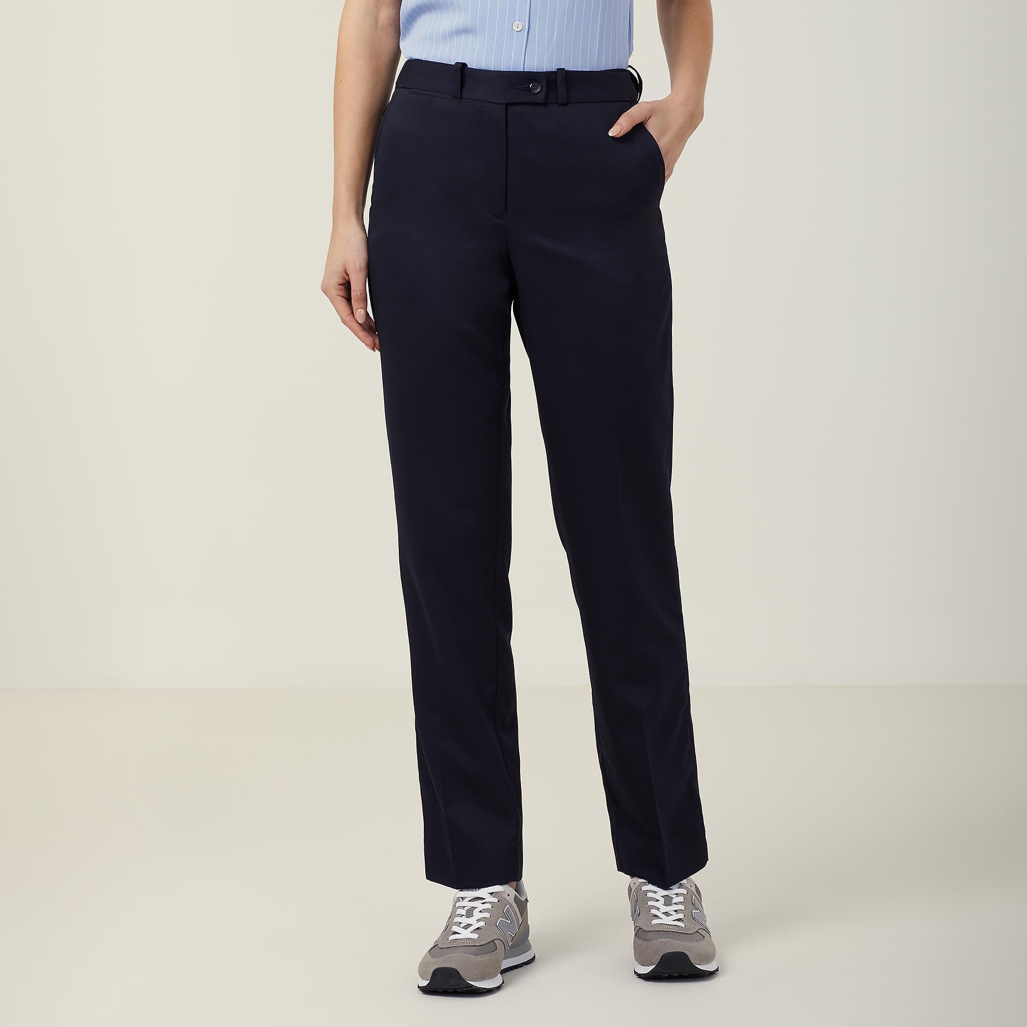 P/V Gaberdine Secret Waist Pant, navy 