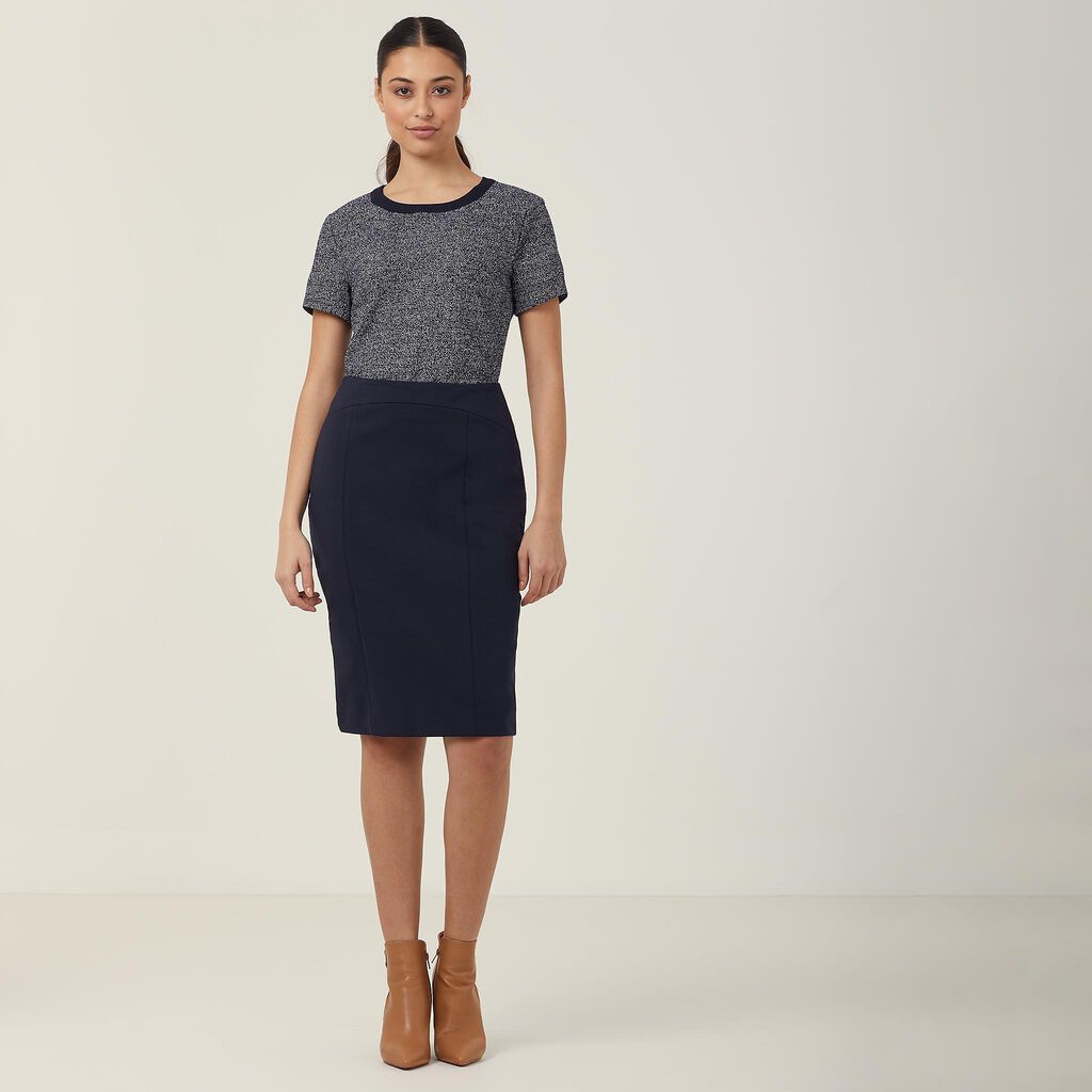 Ponte Knit Pencil Skirt 