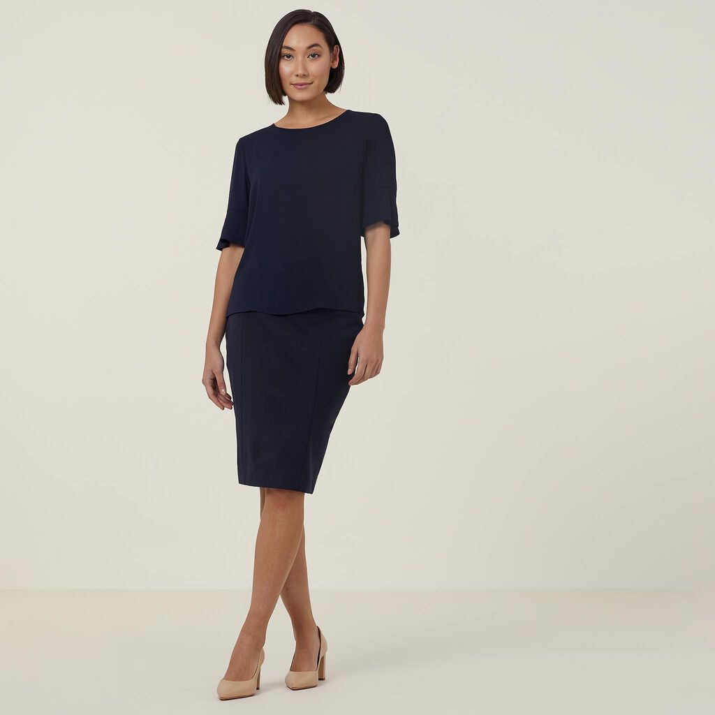 Georgie Fluted Sleeve Top