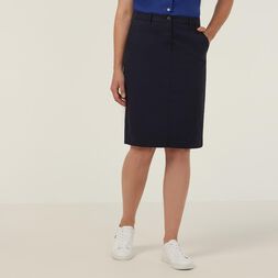 Stretch Cotton Chino Skirt