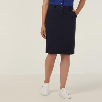 Stretch Cotton Chino Skirt