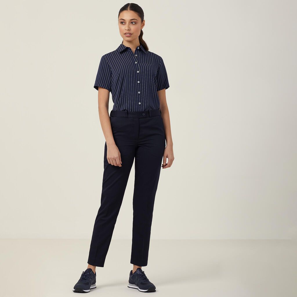 Poly Print Short Sleeve Action Back Shirt