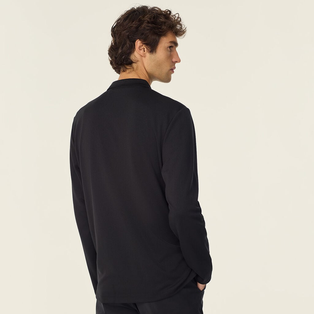 Antibacterial Polyface Long Sleeve Polo