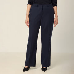 Wool Blend Twill  Secret Waist Regular Fit Pant