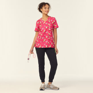 Native Festive Scrub Top