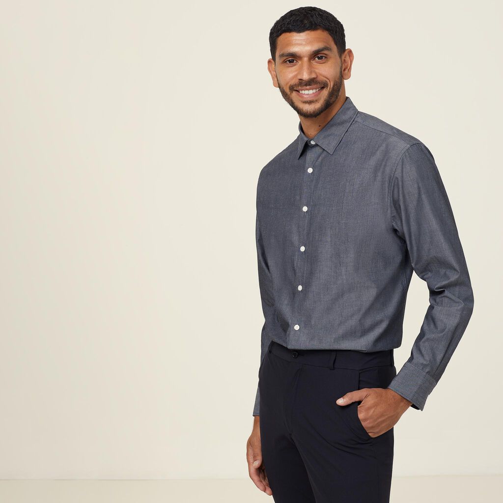 Long Sleeve Chambray Shirt