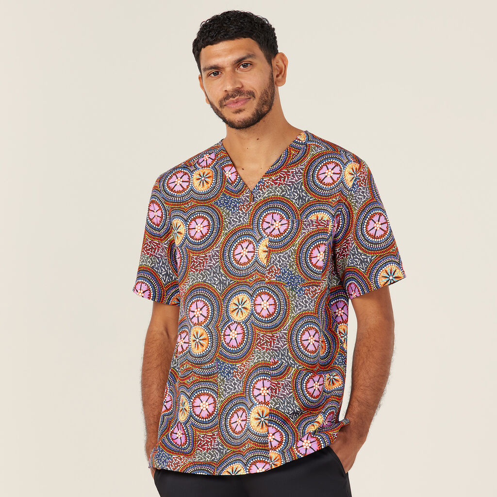 Bush Tucker Indigenous Scrub Top