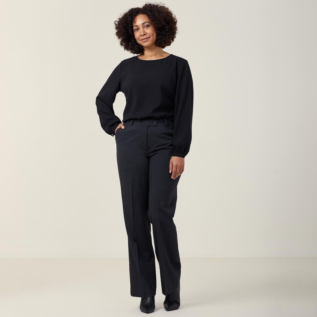 Stretch Wool Blend Secret Waist Pant