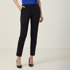 Poly Viscose Stretch Twill Slim Leg Secret Waist Pant