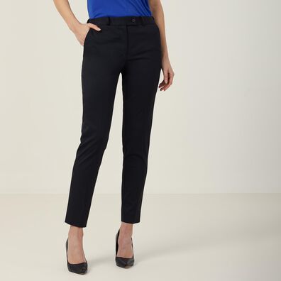 Poly Viscose Stretch Twill Slim Leg Secret Waist Pant