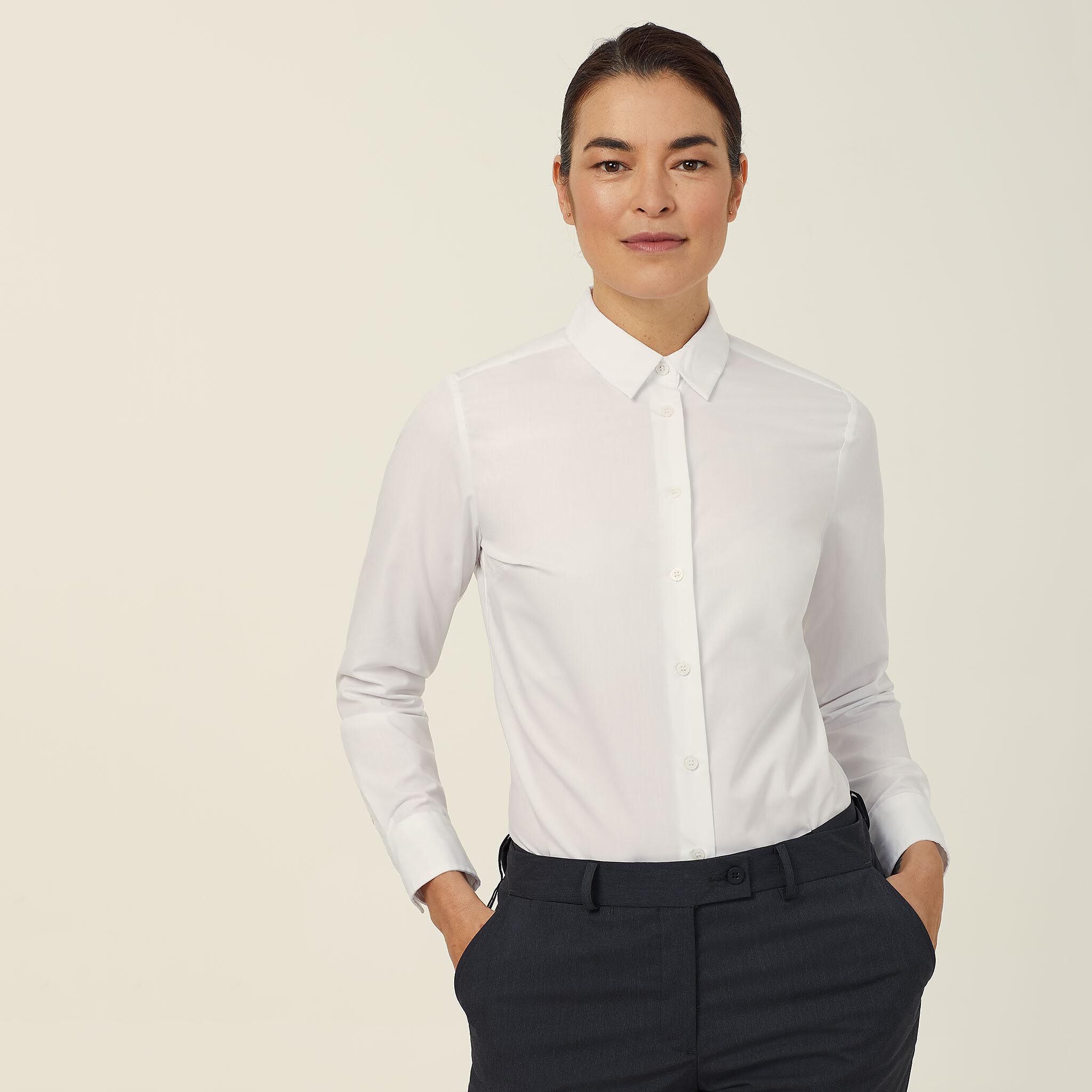 Long Sleeve Shirt, white | NNT Uniforms
