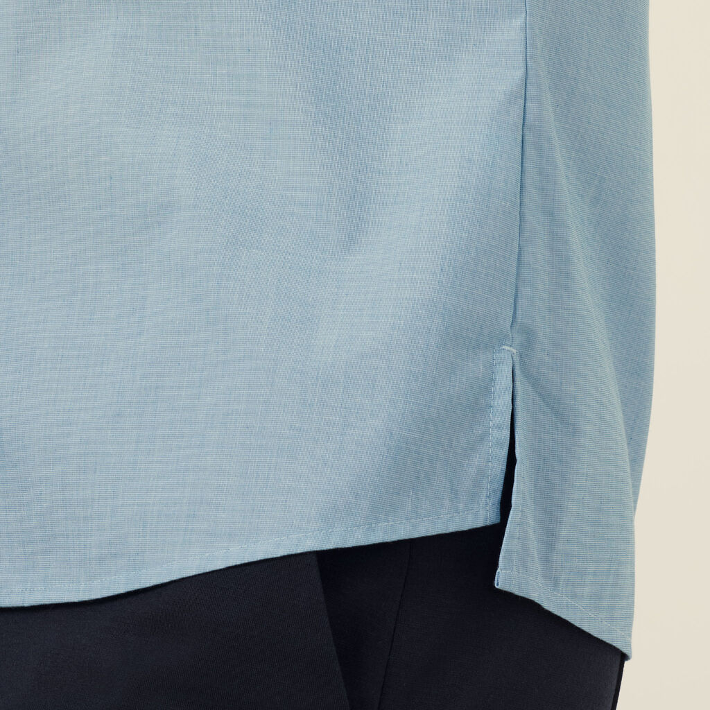 Poly Cotton End On End Short Sleeve Shirt