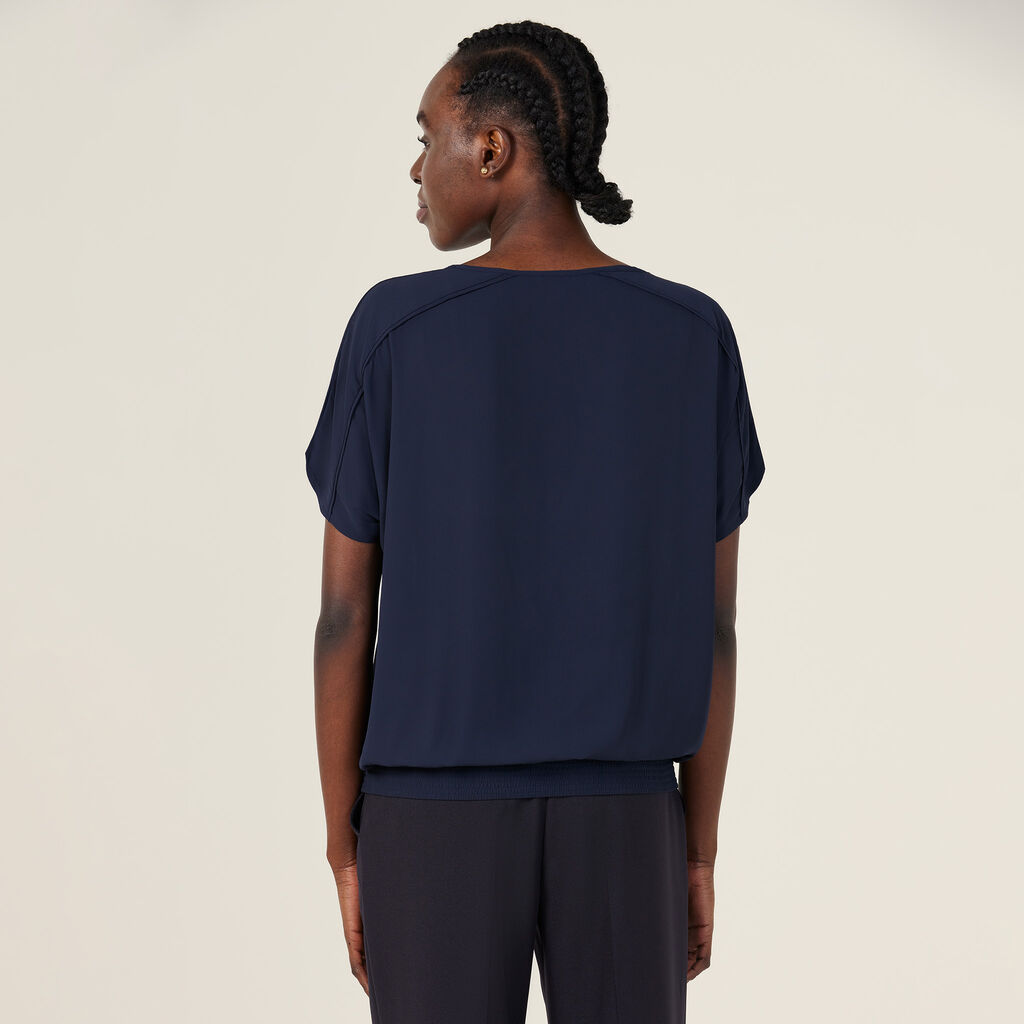 Georgie Short Sleeve Rib Hem Top