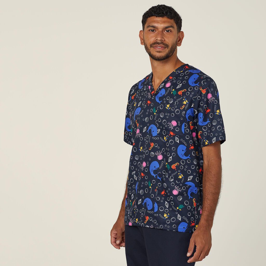 Under The Sea Scrub Top