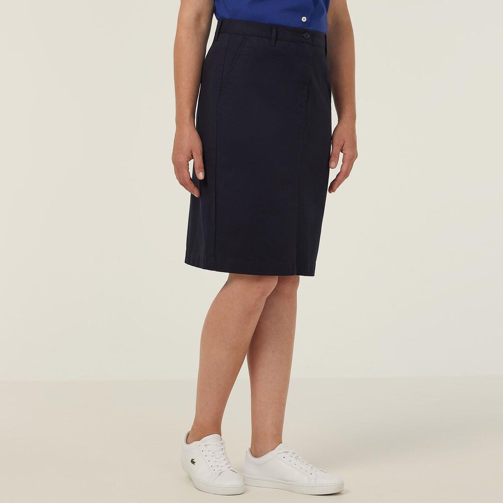 Stretch Cotton Chino Skirt