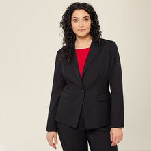 Wool Blend Twill Tailored Jacket