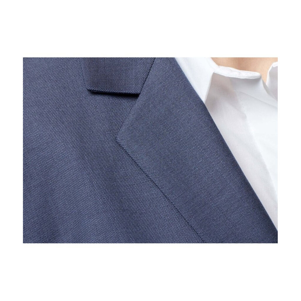 Sharkskin 2 Button Mid-Length Detail Jacket