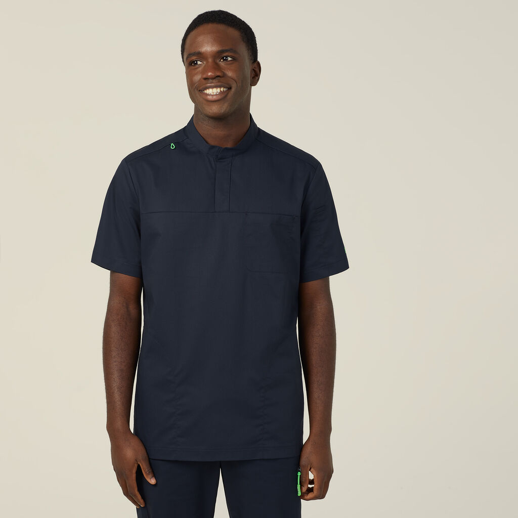 Next-Gen Antibacterial Active Doherty Mandarin Collar Scrub Top