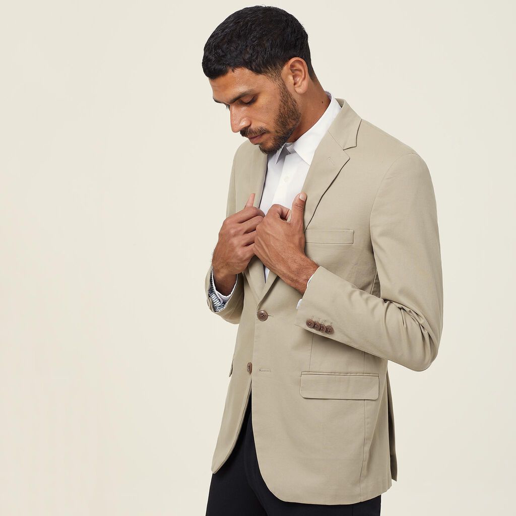 Stretch Cotton Blazer