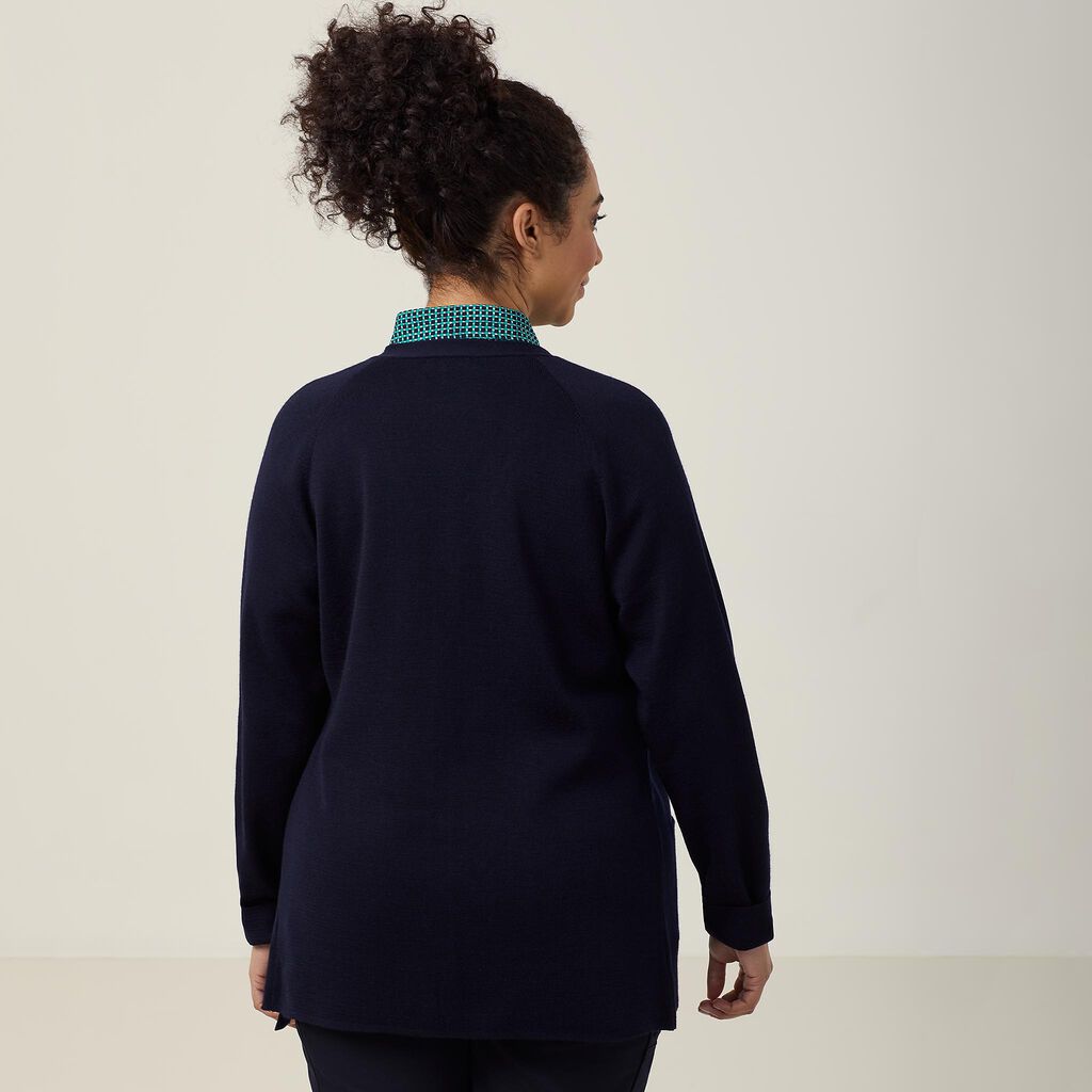 Wool Rich V-Neck Cardigan