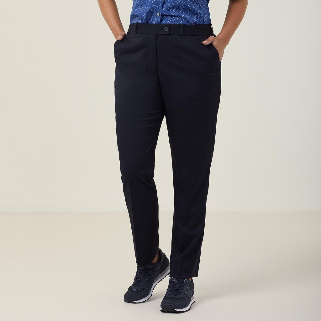 Poly Viscose Stretch Twill Slim Leg Secret Waist Pant