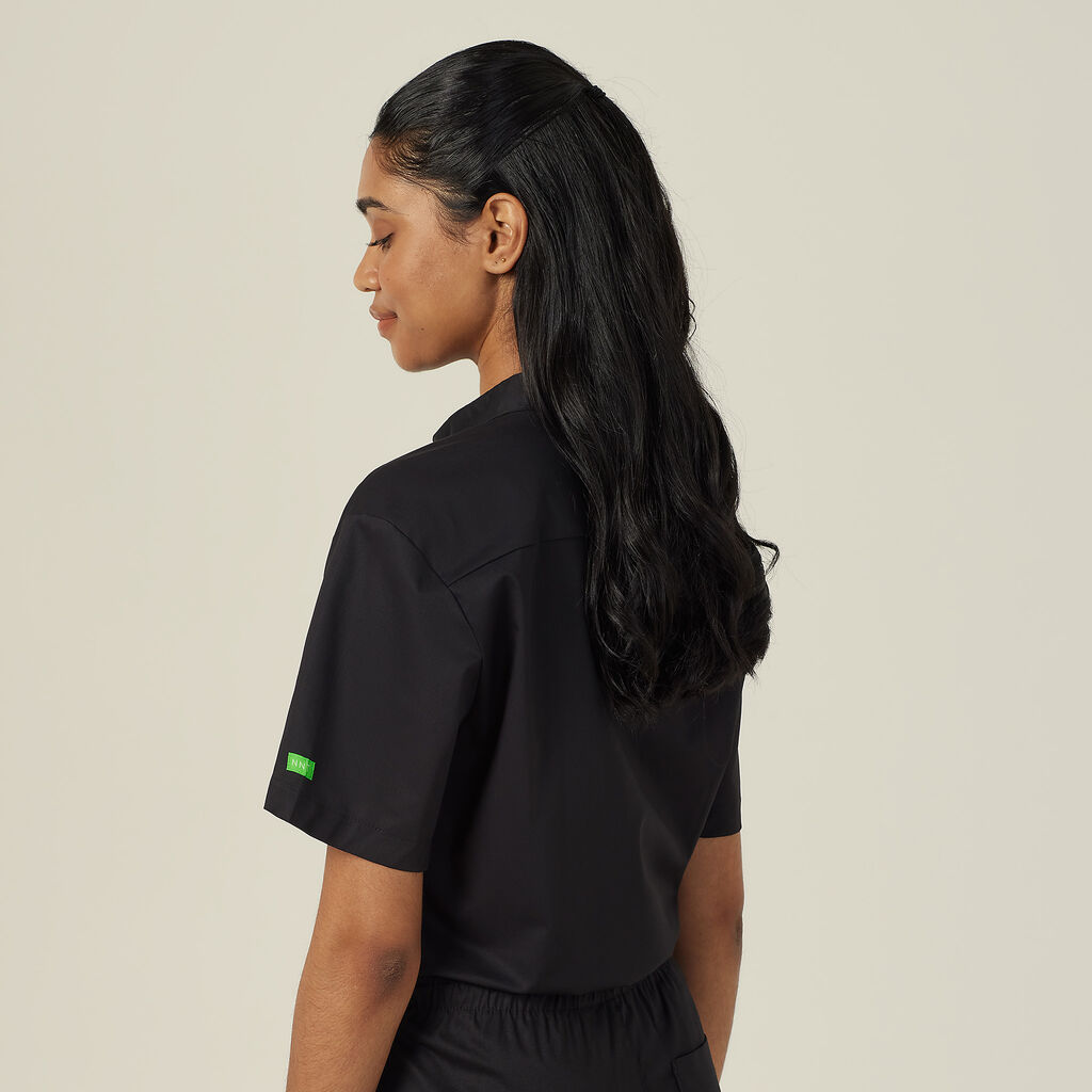 Next-Gen Antibacterial Active Doherty Mandarin Collar Scrub Top