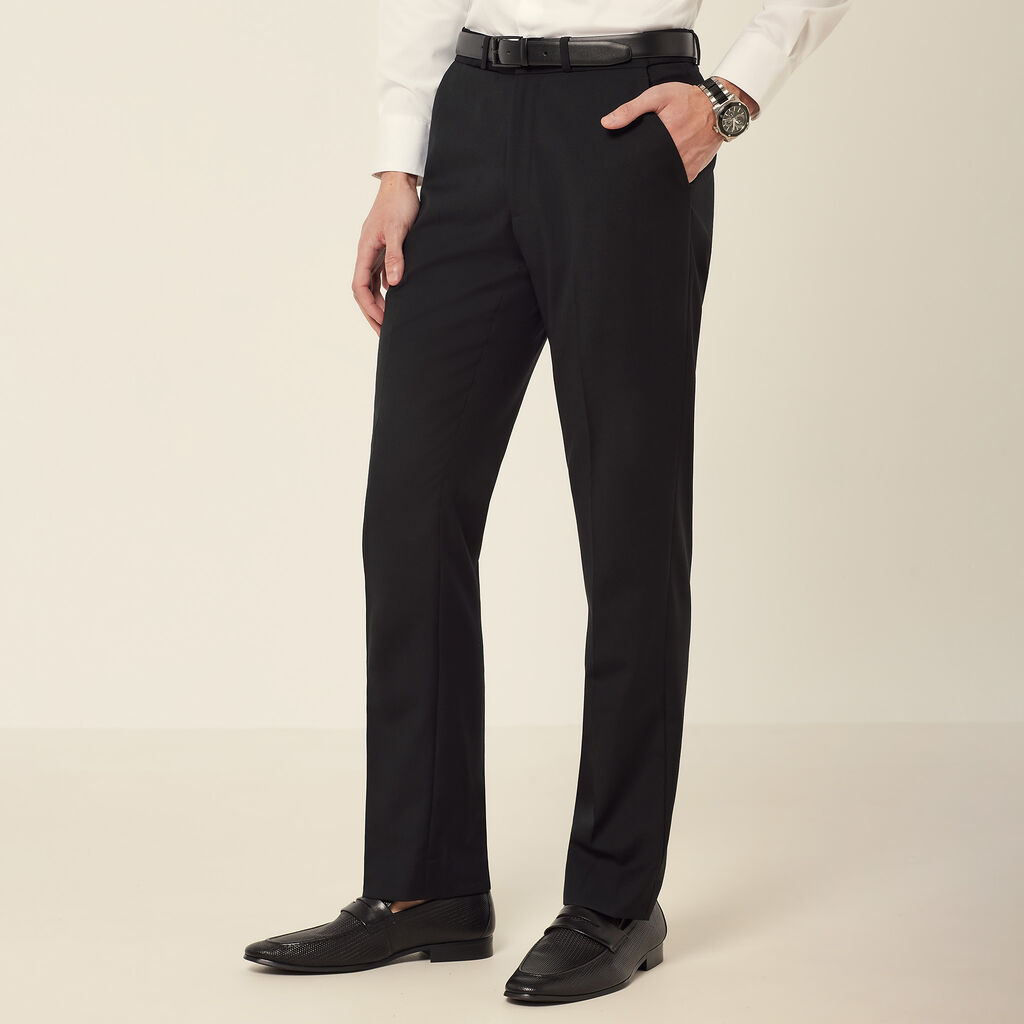 Wool Blend Twill Secret Waist Tailored Pant