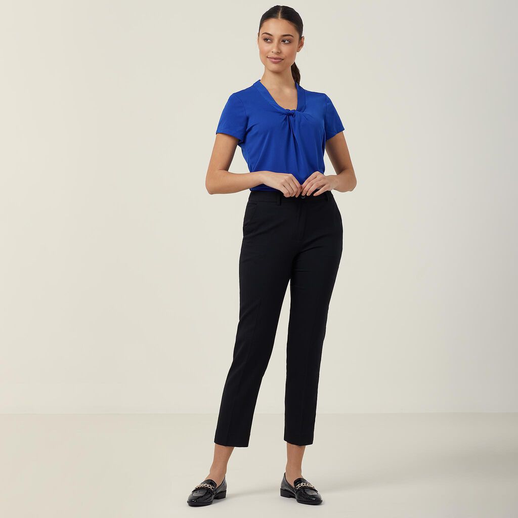 Matt Jersey Twist Neck Top