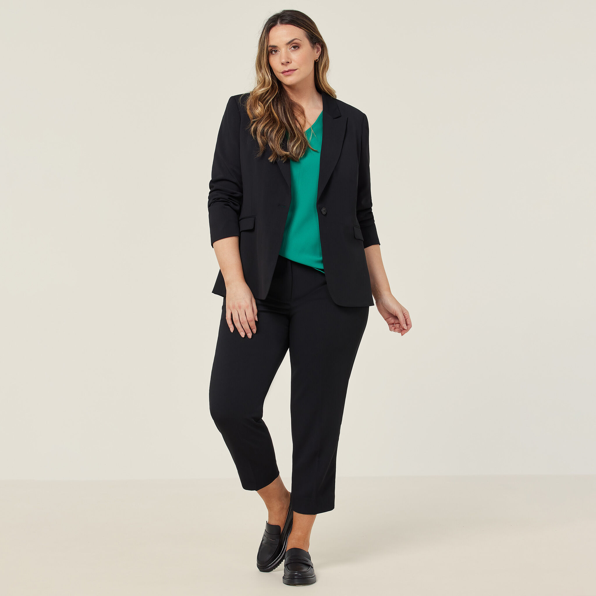 Crepe Stretch Longline Jacket