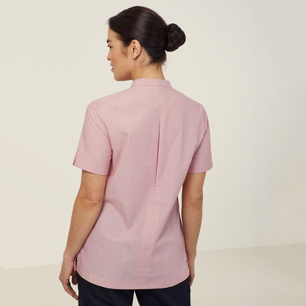 Poly Cotton End On End Short Sleeve Tunic