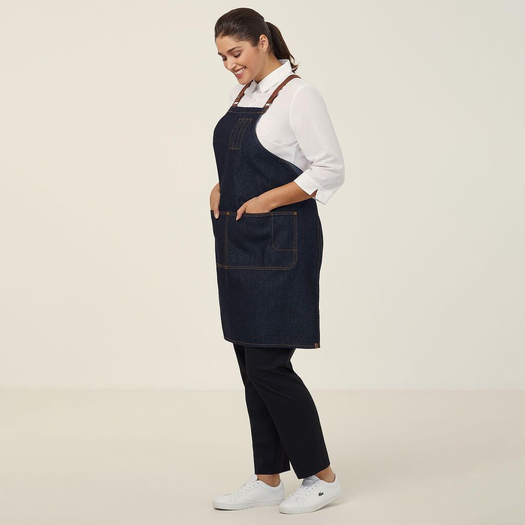 Chef Works Denim Cross Back Apron