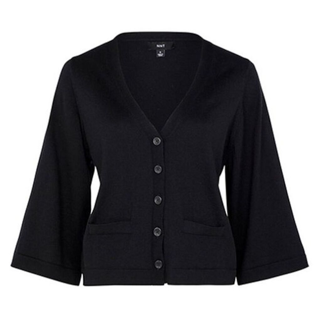 Wide Sleeve Cropped Cardigan