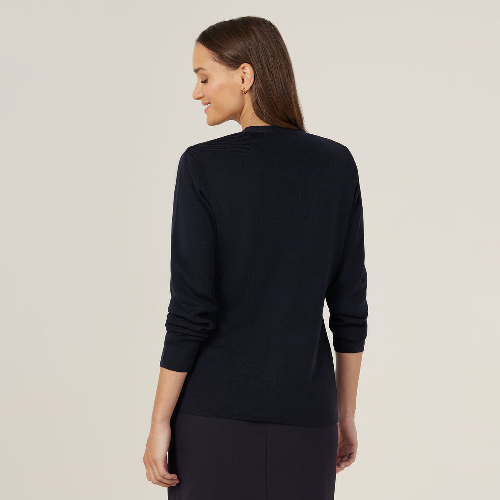 Acrylic Button Front Cardigan