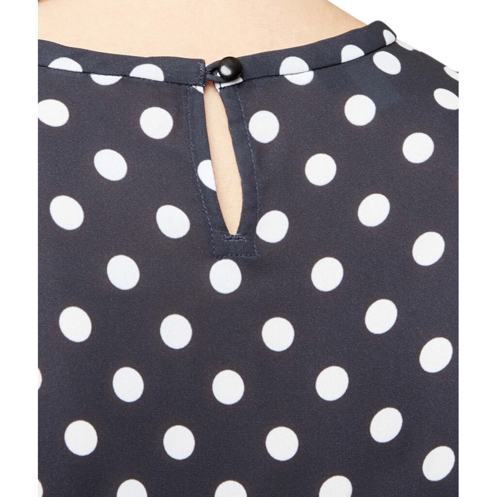 Short Sleeve Spot Blouse