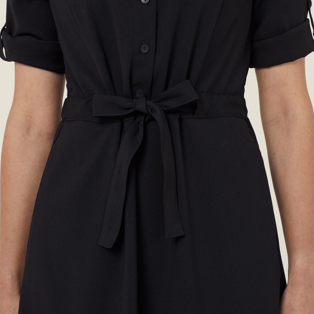 Heavy Stretch Georgette Shirt Dress