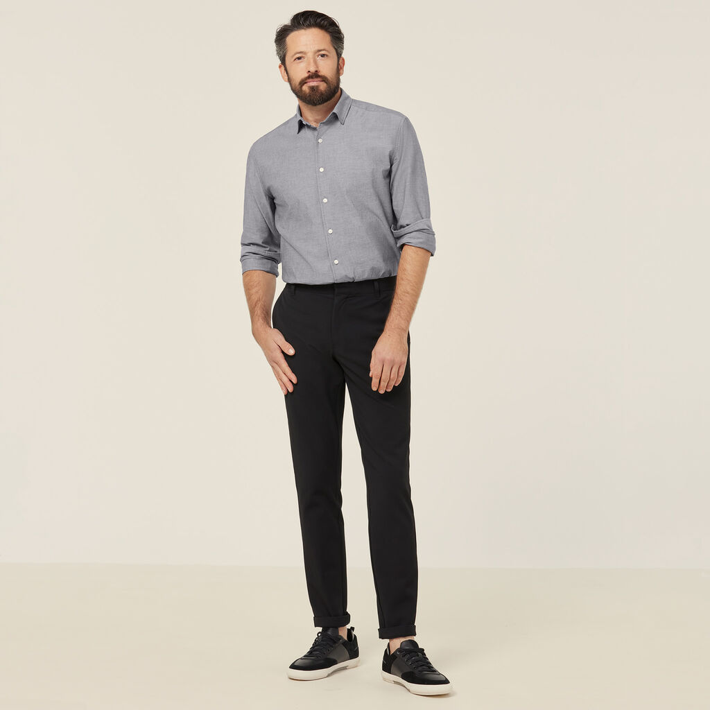 Cotton Chambray Long Sleeve Shirt