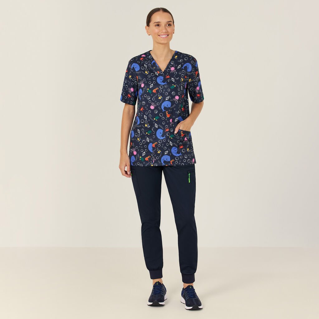 Under The Sea Scrub Top