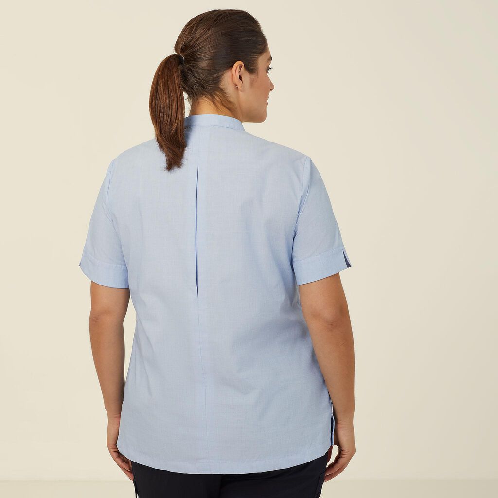 Poly Cotton End On End Short Sleeve Tunic
