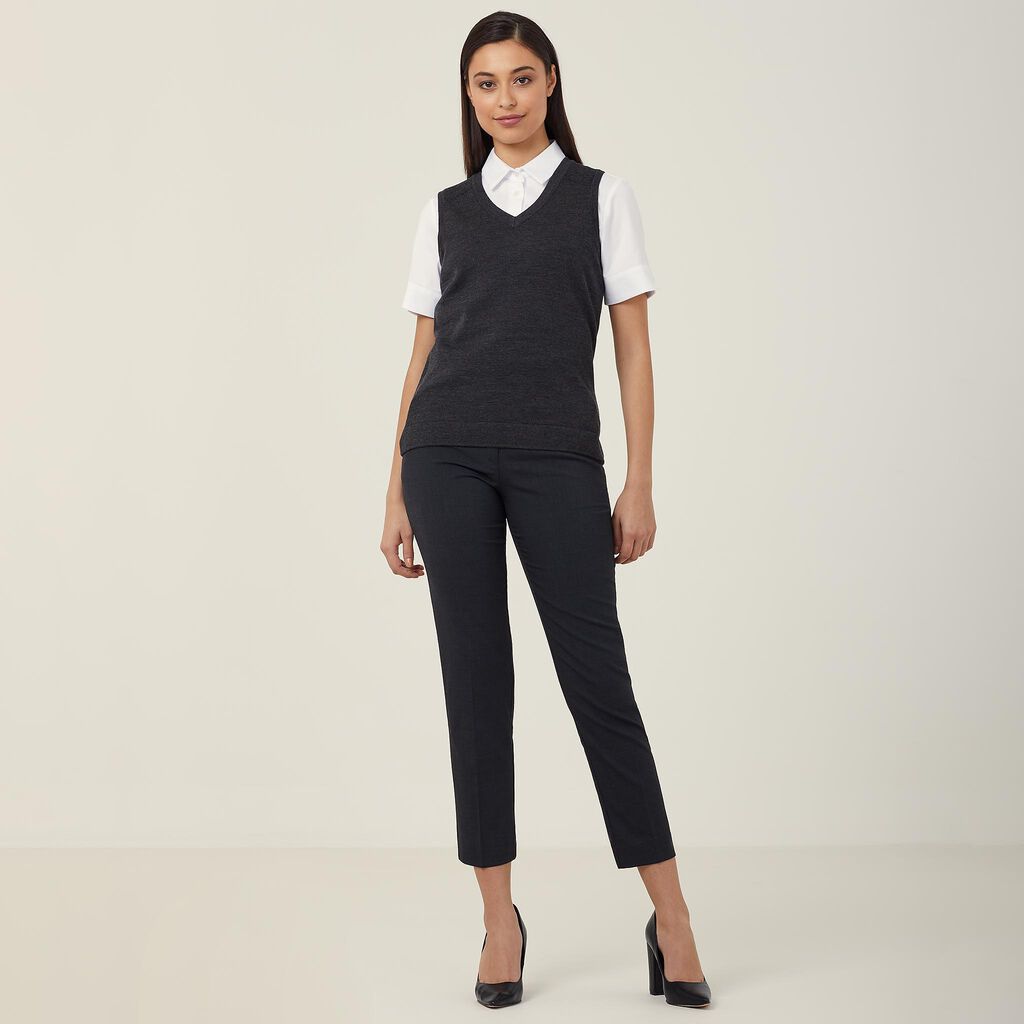 Merino Wool Textured Panel Vest