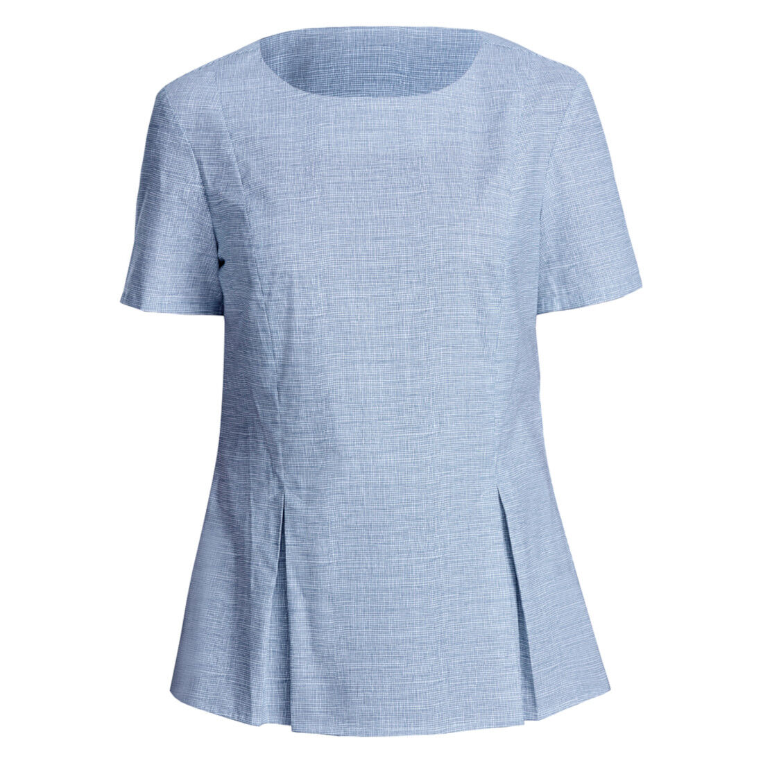 Short Sleeve Peplum Top, blue | NNT 